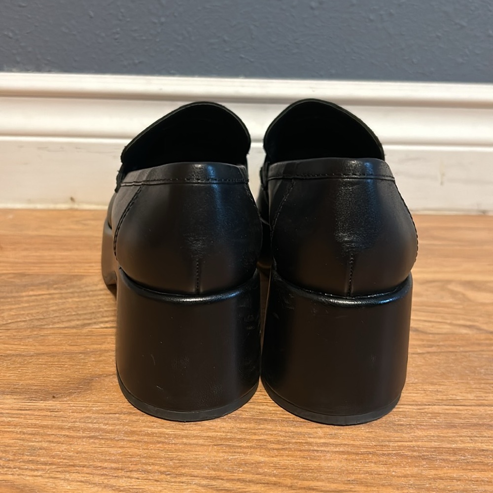 Dolce Vita Yanni Leather Platform Loafer. Black. View 6